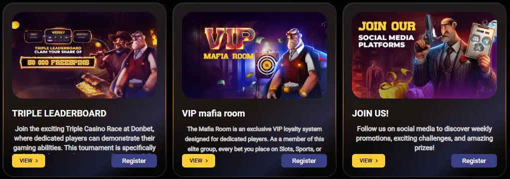 donbet casino promotions